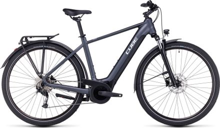 VTC Électrique Cube Touring Hybrid One 625 Shimano Alivio 9V 625 Wh 700 mm Gris 2024