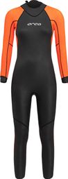 Traje de neopreno Orca para mujer Vitalis Hi-Vis Open WaterNegro/Naranja