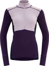 Devold Lauparen Merino 190 Zip Neck Jersey Blauw Dames