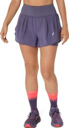 Asics Road 2-in-1 Shorts 3.5in Violett Damen