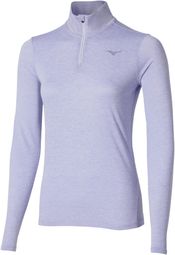 Dames 1/2 Ritssluiting Mizuno Core Impulse Blauw Top