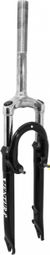 FOURCHE VTT 26   M-W A SUSPENSION ACIER RESSORT-ELASTOMERE POUR V-BRAKE ET DISC NOIR DEB. 50mm PIVOT (240-130mm) FILETE 1 1-8-25 4 INTERIEUR