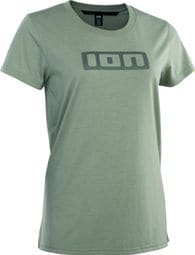 ION Bike Logo SS DR Grün Damen T-Shirt