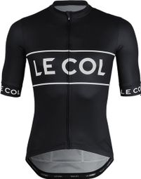 Maillot Manches Courtes Le Col Sport Logo Noir