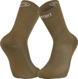Chaussettes Bv Sport Trek Double GR Haute Lyocell Beige