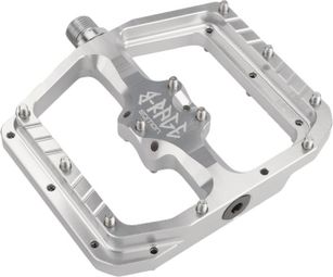 Burgtec Penthouse Flat MK5 B-Rage Edition Pedals - Rhodium Silver / Silber