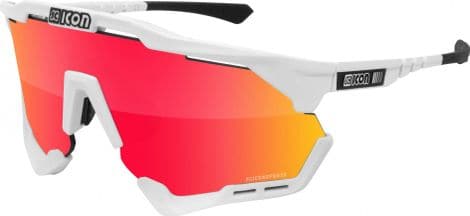 Scicon Sports Aeroshade XL Lunettes De Soleil De Performance Sportive (Scnpp Multimorror Rouge/Luminosité Blanche)