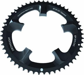 5BRA D.130 ROAD CHAINRING FOR SHIMANO ULTEGRA 6700 STRONGLIGHT CT2 50DTS EXTERIEUR COMPATIBLE DURA-ACE 7900 BLACK 10V.