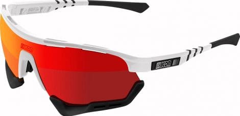 Scicon Sports Aerotech SCN PP XXL Lunettes De Soleil De Performance Sportive (Scnpp Multimorror Rouge/Luminosité Blanche)