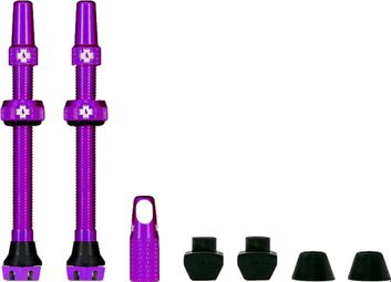 Válvulas Tubeless Muc-Off V2 Aluminio 44 mm Morado