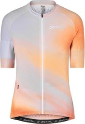 Maillot de manga corta para mujer Spiuk Top Ten Gris/Naranja