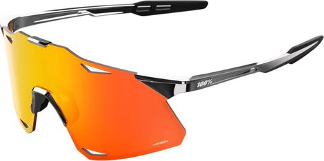 Gafas 100% Hypercraft Cromo Negro / Lentes HiPER Espejo Rojo