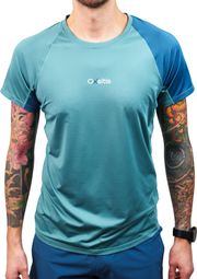 T-Shirt Manches Courtes Homme Oxsitis X-Train Vert/Bleu