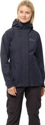 Veste Imperméable Femme Jack Wolfskin Kammweg 2L Gris