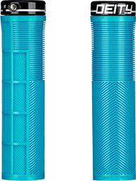 Paire de Grips Deity Knuckleduster 132 mm Turquoise
