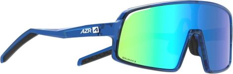 AZR Pro Team JR Crystal Blue/Green Kids' Sunglasses