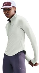Damesmodel Nike Tempo Swoosh Run Grijs 1/4 Ritssluiting