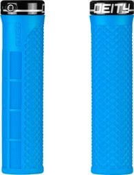 Paire de Grips Deity LockJaw 132 mm Bleu