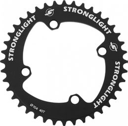BANDEJA BMX 4BRA D.104 STRONGLIGHT 40DTS SINGLE NEGRO (PARA CADENA 1-2 x 3-32)