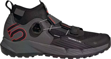 Zapatillas MTB adidas Five Ten Trailcross Pro Clip-In Negro/Rojo Mujer