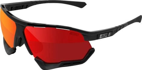 Scicon Sports Aerocomfort SCN PP Regular Lunettes De Soleil De Performance Sportive (Scnpp Multimorror Rouge/Luminosité Noire)