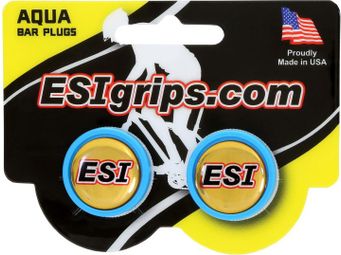 ESI Bar End Plugs Blue