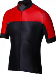 Maillot Manches Courtes RoadTech Noir Rouge