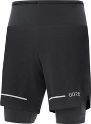 Gore Wear Ultimate 2-in-1-Shorts Schwarz