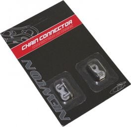 CONNECTEUR DE CHAINE VELO  1-3V. NEWTON ANTI-ROUILLE COMPATIBLE SRAM  (ATTACHE RAPIDE) (BLISTER DE 2 PIECES)