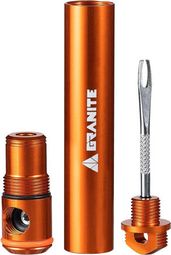 Kit di riparazione tubeless + impattatore Co2 Granite Design Suture Aero Orange
