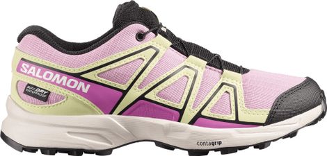 Salomon Speedcross Waterproof Trailschoenen Roze/Geel Kinderen