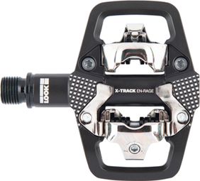 Paar look x-track en-rage pedalen zwart