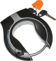 AXA VICTORY FRAME LOCK BLACK MATT-ARGENT (CON FASTENERS, IL PIÙ LEGGERO) - LIVELLO DI SICUREZZA 14-15