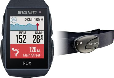 Compteur GPS Sigma ROX 11.1 Evo HR Set Blanc / Noir