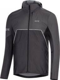 Veste imperméable GORE Wear R7 Partial Gore-Tex INFINIUM Hooded Noir Gris