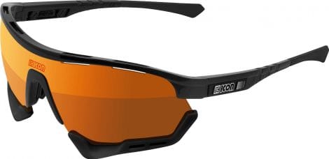 Scicon Sports Aerotech SCN PP XL Lunettes De Soleil De Performance Sportive (Scnpp Multimireur Bronze/Luminosité Noire)