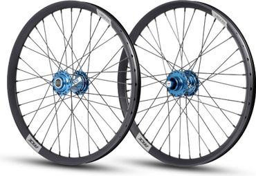 Paire de Roues Alu Pro Disque Helium Pride Control V1 20/10mm Bleu