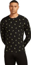 Baselayer Icebreaker Merino 200 Oasis Snow Day Noir Homme