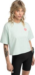 T-shirt ample manches courtes cyclotourisme femme Cyclisme Reef Light Green Vert