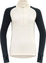 Maglia intima Devold Expedition Merino Silk Zip blu da donna