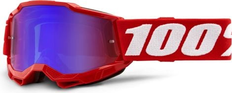 100% ACCURI Maske 2 | Rot | Kinderspiegel mit roter / blauer Brille