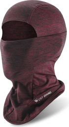 Cagoule Visage Complet Protection Chaude Rouge Vin