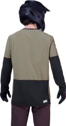 Maillot Manches Longues Fox Defend Thermal Vert — vue 2