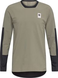 Maillot Manches Longues Fox Defend Thermal Vert — vue 3
