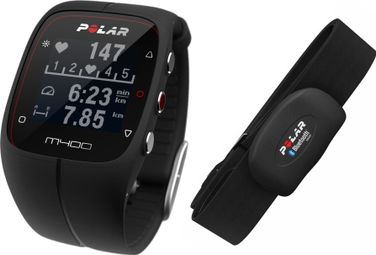 POLAR Montre M400 GPS HR avec Ceinture cardiaque Noir