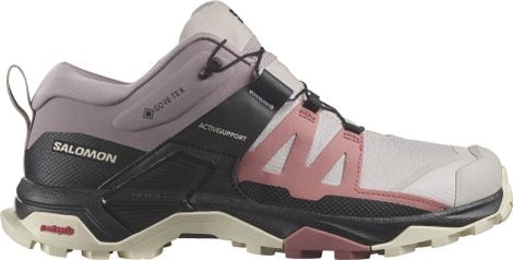 Damen-Wanderschuhe Salomon X Ultra 4 GTX Pink Schwarz