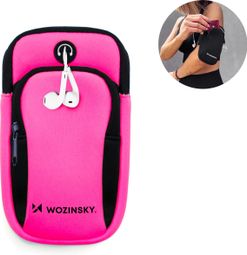 Brassard de sport pour téléphone - rose