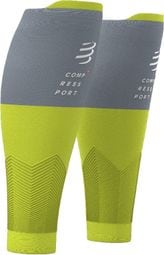 Manchons de Compression Compressport R2v2 Jaune / Gris Unisex