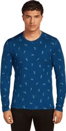 Baselayer Icebreaker Merino 200 Oasis Snow Day Blue Man
