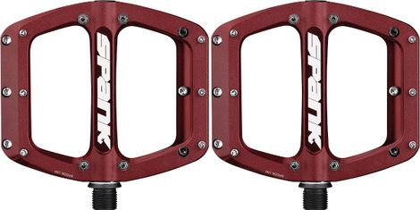 Spank Spoon Reboot Flat Pedals Dark Red